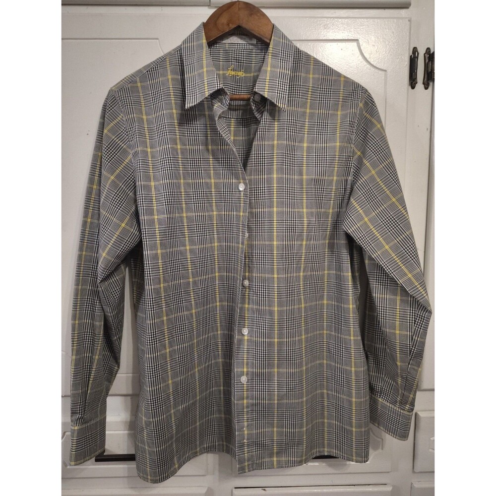Foxcroft Women’s 10 Wrinkle Free Classic Fit Plaid Button Up Shirt Top